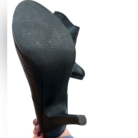 Colin Stuart Black Leather high heel booties, 4” heel, size 7 - Picture 11 of 15